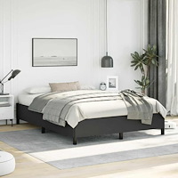 vidaXL Sängram utan madrass svart 152x203 cm queen size konstläder