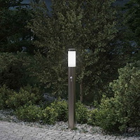 vidaXL Pollare med sensor 80 cm rostfritt stål IP44