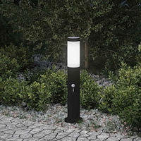 vidaXL Pollare med sensor 50 cm rostfritt stål IP44