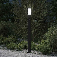 vidaXL Pollare med sensor 110 cm rostfritt stål IP44