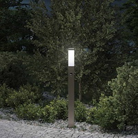 vidaXL Pollare med sensor 80 cm rostfritt stål IP44