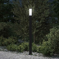 vidaXL Pollare 110 cm svart IP44