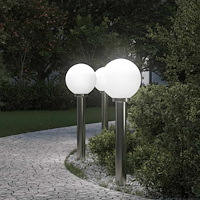 vidaXL Pollare 3 st 80 cm rostfritt stål IP44