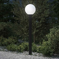 vidaXL Pollare 120 cm svart IP44