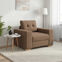 vidaXL Soffa brun 100x78x80 cm tyg