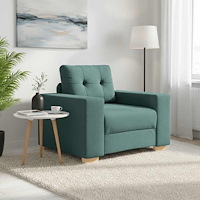 vidaXL Soffa mörkgrön 100x78x80 cm tyg
