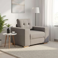 vidaXL Soffa taupe 100x78x80 cm tyg