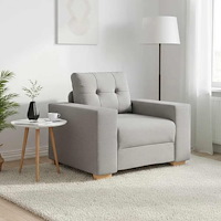 vidaXL Soffa molngrå 100x78x80 cm tyg
