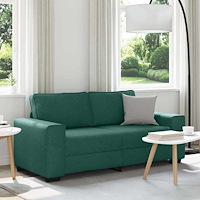 vidaXL 2-sitssoffa mörkgrön 180x77x82 cm tyg
