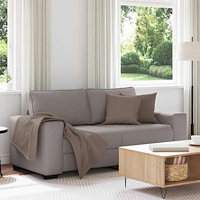 vidaXL 2-sitssoffa taupe 180x77x82 cm tyg