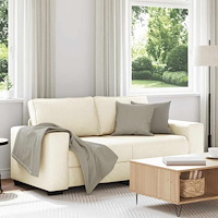 vidaXL 2-sitssoffa 180x77x82 cm linne