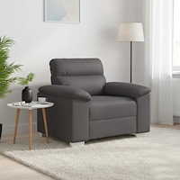 vidaXL Soffa grå 100x81x84 cm konstläder