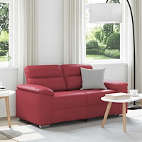 vidaXL 2-sitssoffa vinröd 160x81x84 cm konstläder