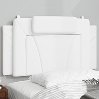 vidaXL Huvudgavelkudde Viana Vit 100 cm konstläder