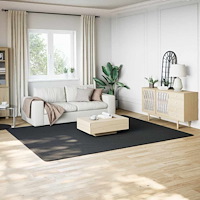 vidaXL Shaggy-matta svart 240x305 cm polyester