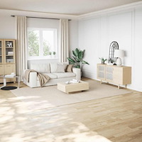 vidaXL Shaggy-matta gräddvit 240x340 cm polyester
