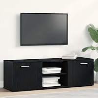 vidaXL TV-skåp svart ek 120x34x37 cm konstruerat trä