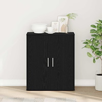 vidaXL Skänk svart ek 60x31x70 cm konstruerat trä