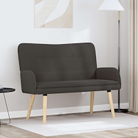 vidaXL 2-sits soffa Mörkgrå 115 x 61 x 87 cm Bouclé