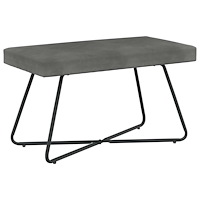 vidaXL bänk Enfärgad Mörkgrå 80 x 40 x 45 cm Sammet
