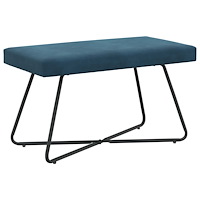 vidaXL bänk Enfärgad Blå 80 x 40 x 45 cm Sammet