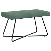 vidaXL bänk Enfärgad Havgrön 80 x 40 x 45 cm Sammet