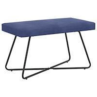vidaXL bänk Enfärgad Polisblå 80 x 40 x 45 cm Sammet