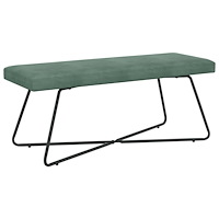 vidaXL bänk Enfärgad Havgrön 110 x 40 x 45 cm Sammet