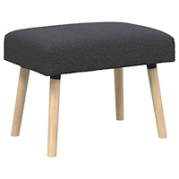 vidaXL bänk Enfärgad Mörkgrå 60 x 40 x 45 cm Bouclé