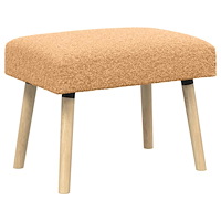 vidaXL bänk Enfärgad Beige 60 x 40 x 45 cm Bouclé
