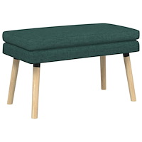 vidaXL Dubbel-lager bänk Mörkgrön 80 x 40 x 47 cm Tyg
