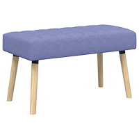 vidaXL Kanalstoppad Bänk Jeansblå 80 x 40 x 46 cm Tyg
