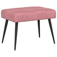 vidaXL Bänk med knappar Rosa 60 x 40 x 45 cm Sammet