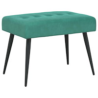 vidaXL Bänk med knappar Turkos 60 x 40 x 45 cm Sammet