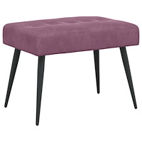 vidaXL Bänk med knappar Lila 60 x 40 x 45 cm Sammet