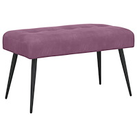 vidaXL Bänk med knappar Lila 80 x 40 x 46 cm Sammet