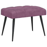 vidaXL Bänk med knappar Lila 60 x 40 x 45 cm Sammet