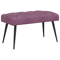 vidaXL Bänk med knappar Lila 80 x 40 x 46 cm Sammet
