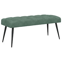 vidaXL Bänk med knappar Havgrön 110 x 40 x 46 cm Sammet