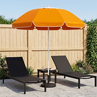 vidaXL Trädgårdsparasol 240 cm 170T polyester Orange