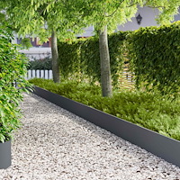 vidaXL Kant för gräsmatta 10 pcs 103 x 30 cm Stål Antracit