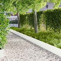 vidaXL Kant för gräsmatta 20 pcs 103 x 25 cm Stål Vit
