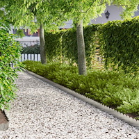 vidaXL Kant för gräsmatta 50 pcs 103 x 15 cm Stål Silver
