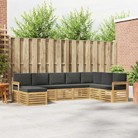 vidaXL Utomhussoffset 8 pcs Vit och antracit 306 x 187,5 x 73 cm