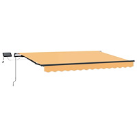 vidaXL Utdragbar markis Sand 500 × 350 cm Duk och Aluminium
