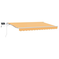 vidaXL Utdragbar markis Sand 600 × 350 cm Duk och Aluminium