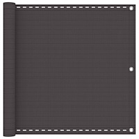 vidaXL Balkong Skärm Antracit 75 x 700 cm HDPE och Aluminium