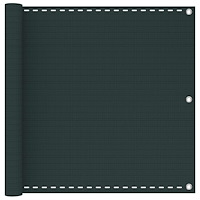 vidaXL Balkong Skärm Mörkgrön 90 x 700 cm HDPE och Aluminium