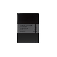 BNT Anteckningsblock, BNT, A5, svart, 148x210 mm 80g/m2, linjera...