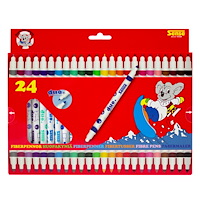 Sense Fiberpennor Dubbelspets 24-Pack